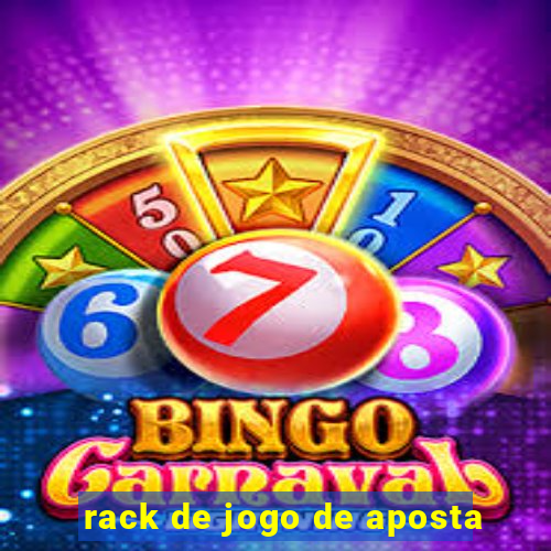 rack de jogo de aposta